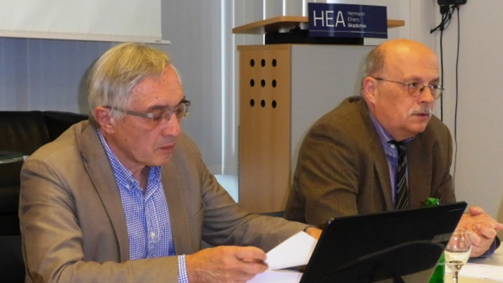 Dieter Hanel und Prof. Joachim Krause
