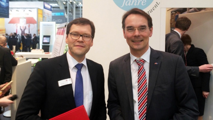Rolf Sahre (MACH AG) und Ingbert Liebing